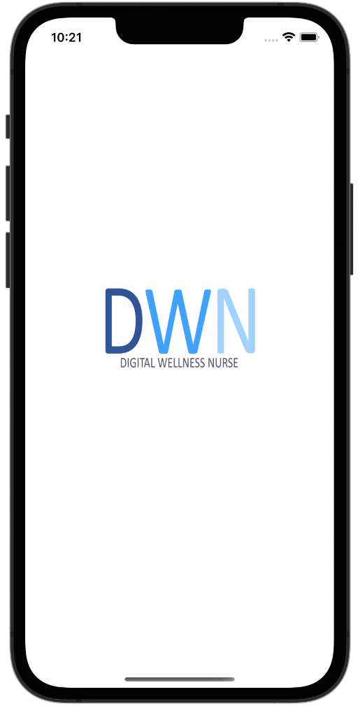 Digital Wellness Nurse Mobile App Splash Screen