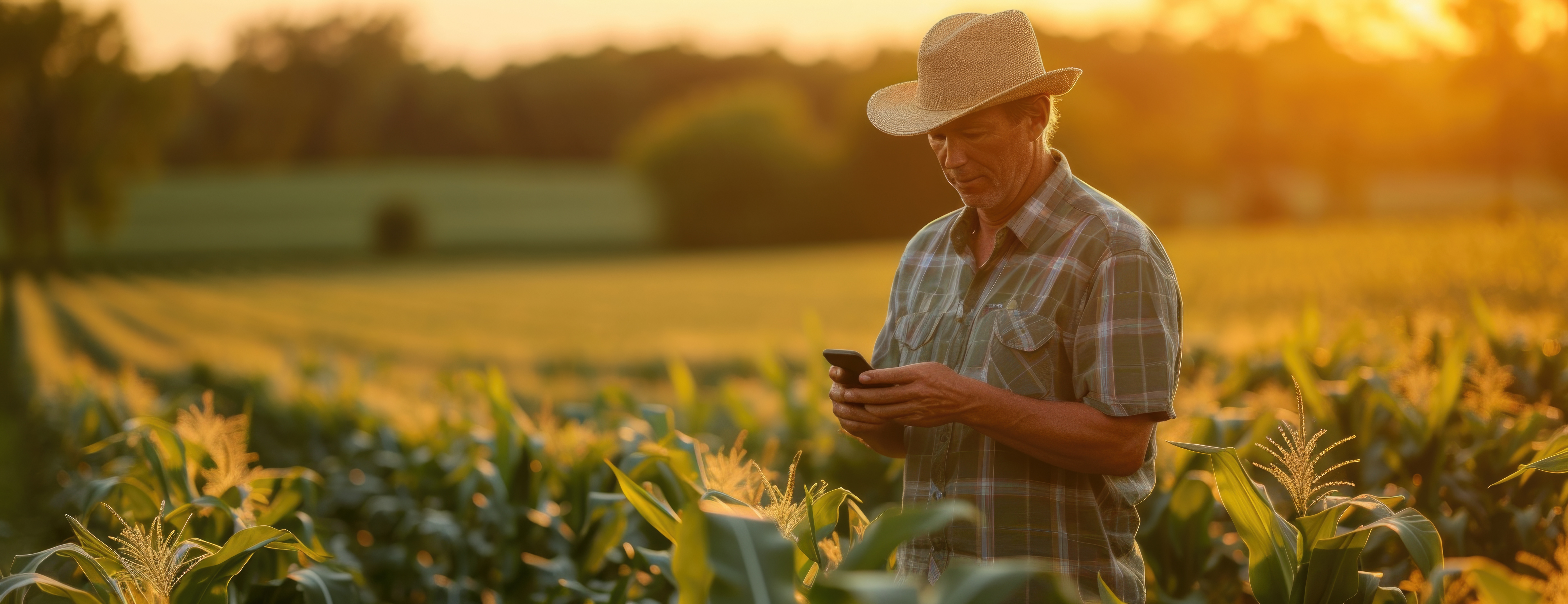 A rural patient using a smartphone to connect with their healthcare coach